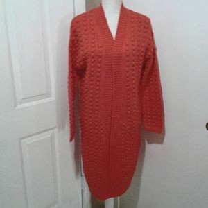 🌺 NWT Red Lego Brick Inspired Long Sweater